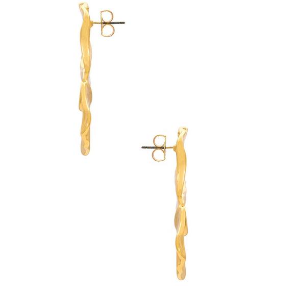 Revolve x Shashi Sophia Earrings In Gold Ruby Kobo Free Spirited Boho Style NIB - Picture 4 of 4